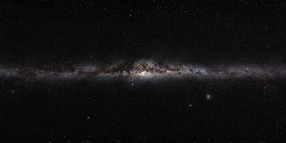 All-sky panorama from inside the galaxy