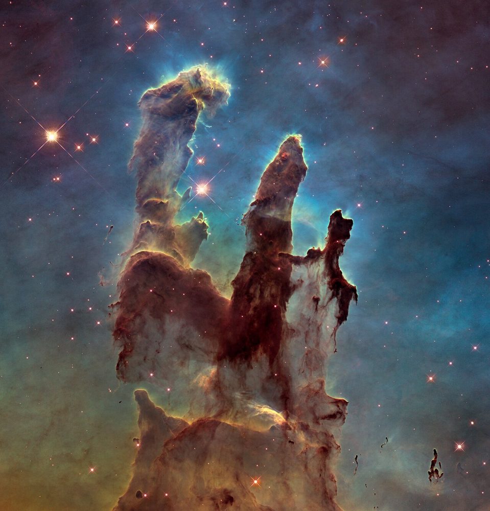 Eagle Nebula: Hubble visible-light view of the Pillars, 2014