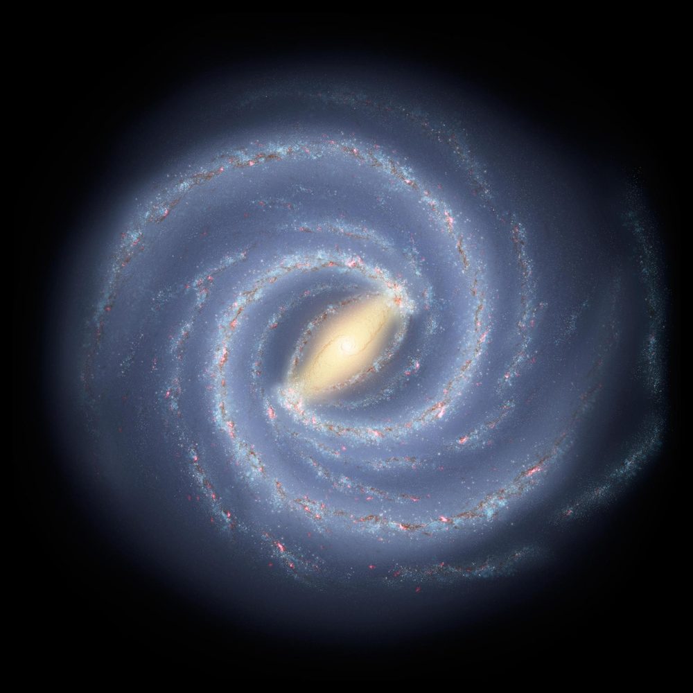 Artist’s concept of the galaxy seen from outside