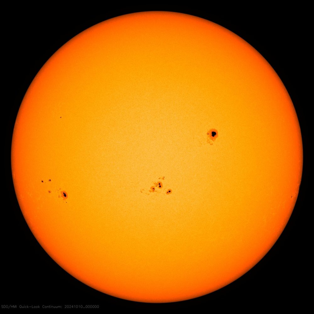 SDO HMI continuum, 10 October 2024