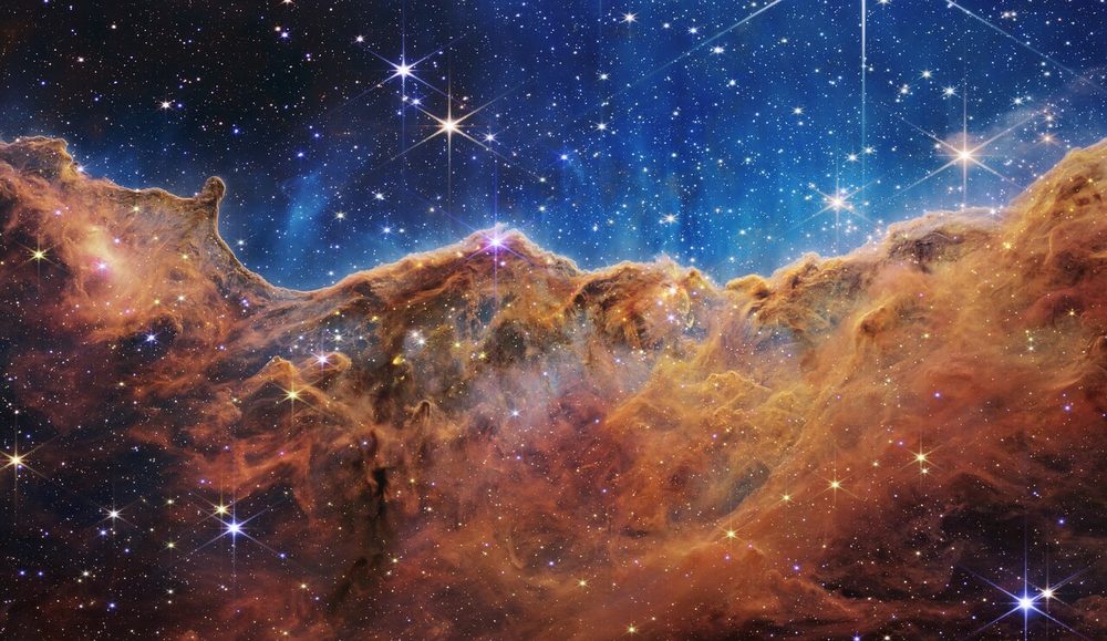 Webb near-infrared “Cosmic Cliffs”, 2022