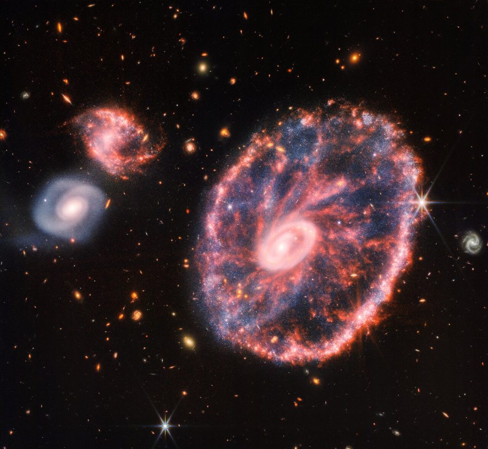 Webb near- and mid-infrared view, 2022